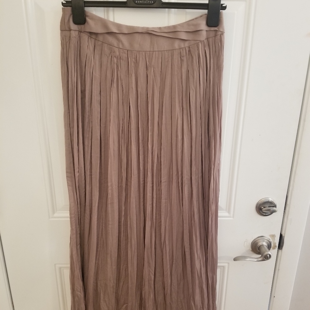 Chicos Tan Pleated Skirt - 2 For $45